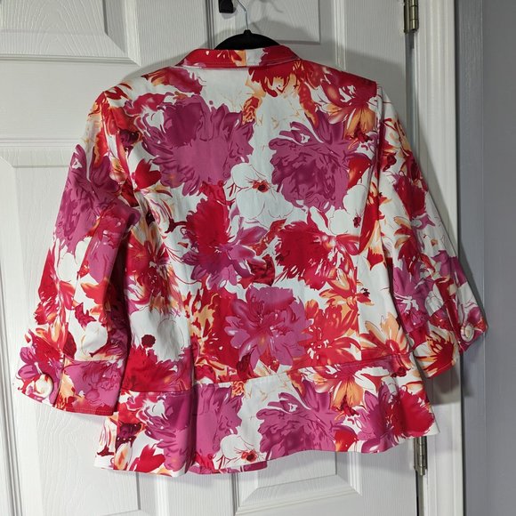 Coldwater Creek Floral Jacket/Blazer Petite - Picture 5 of 14